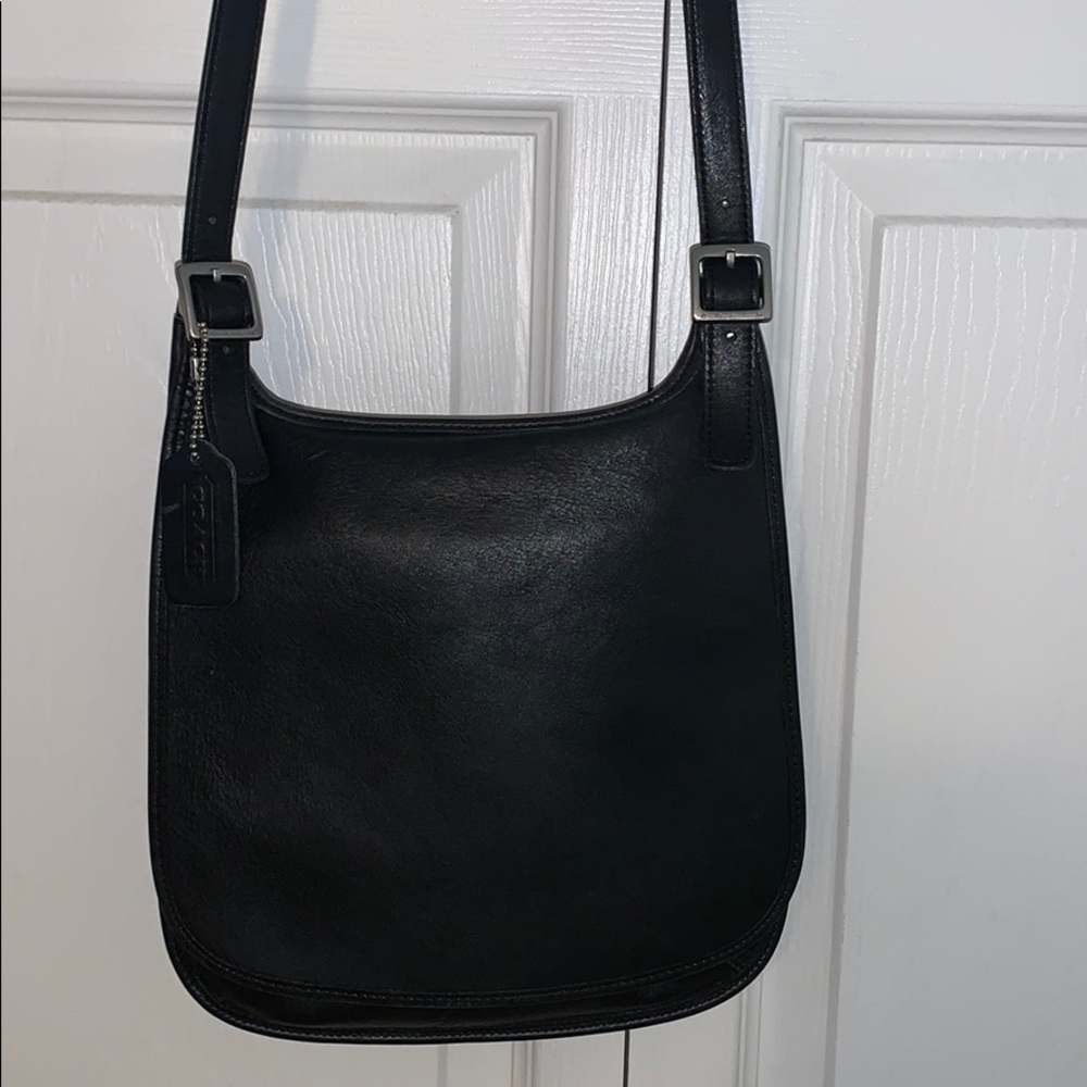 🔥VINTAGE COACH-9131 LEATHER SADDLE CROSSBODY🔥